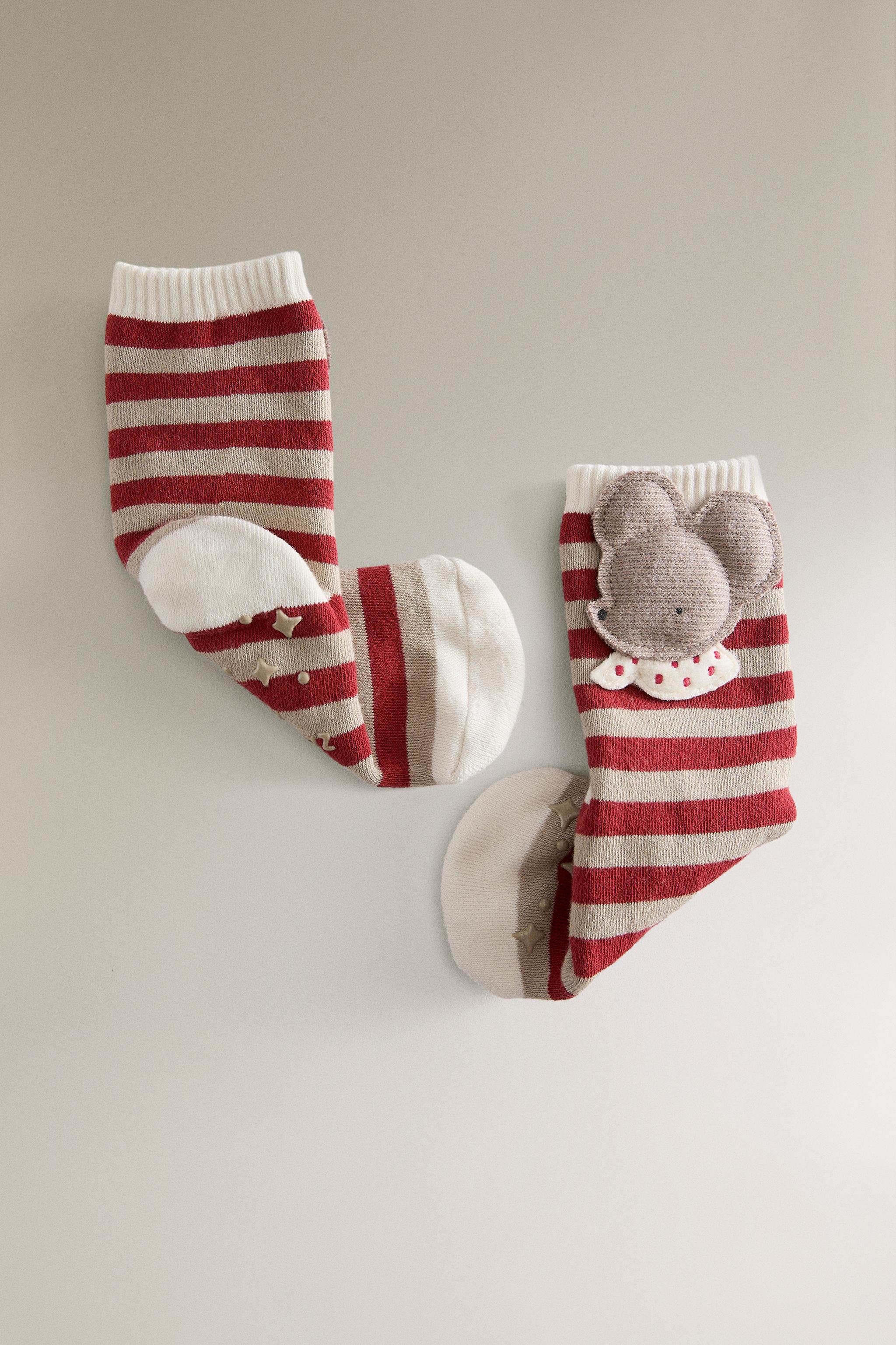 CHAUSSETTE ENFANT NOËL SOURIS